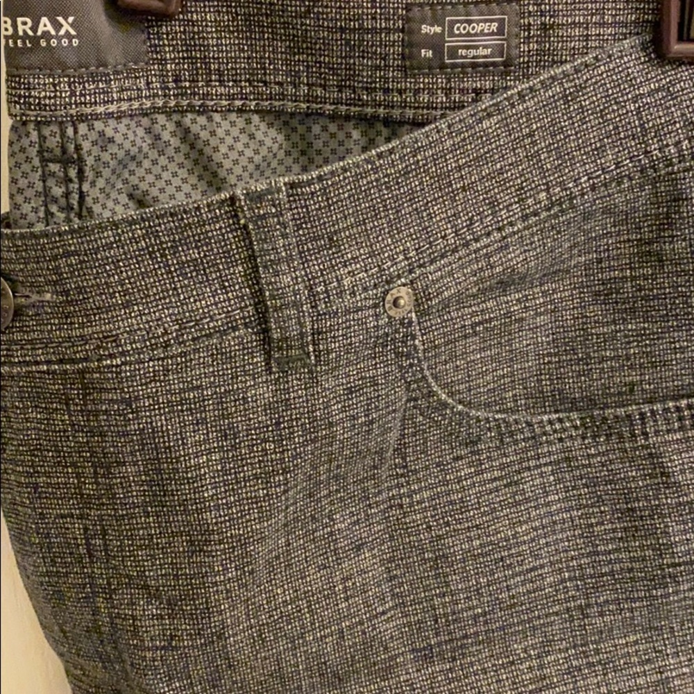 Brax Cooper Regular Fit Checker Pattern Pants